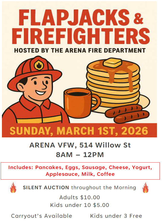 Flapjacks & Firefighters flyer